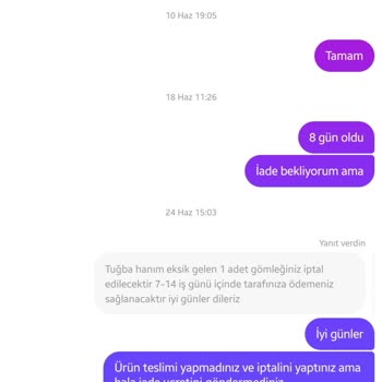 Sipariş Teslim Edilmedi İade De Yapılmadı