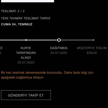 Siparişimin Teslimatında Yaşanan Gecikme Ve İletişim Sorunları