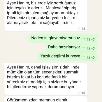 Sipariş İptalinde Müşteri Mağduriyeti Ve Destek Yetersizliği
