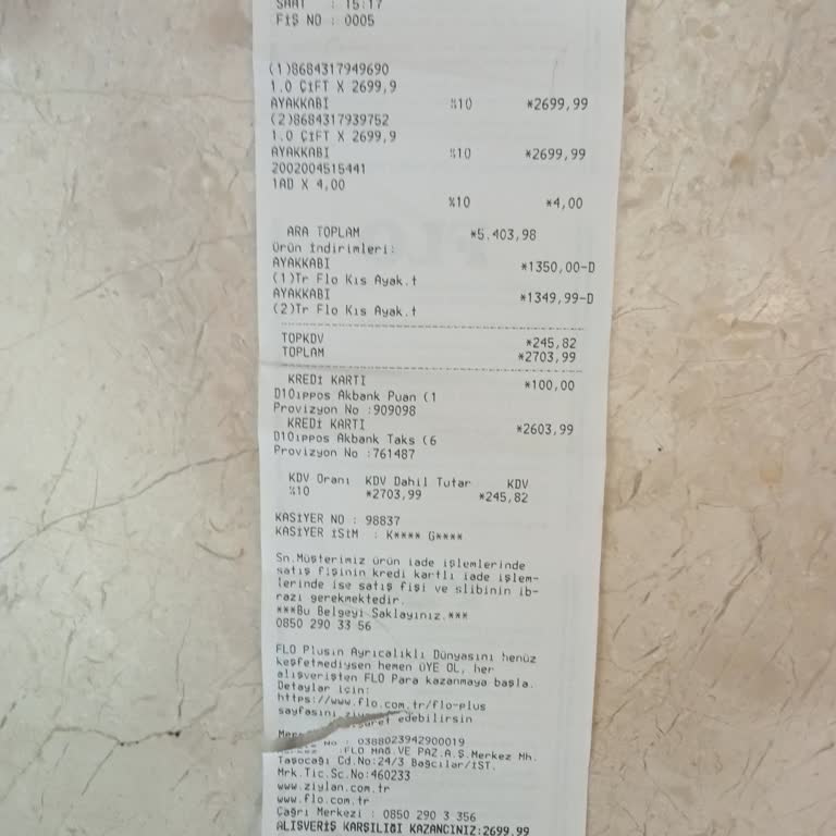 Ayakkabıdan Çıkan Plastik Parça Ayağımı Yaraladı FLO Çözüm Sunmadı