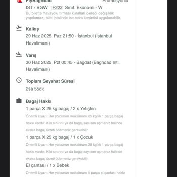 Satın Alınan Uçak Biletinin Uçuşunun Olmaması Ve Mağduriyet Yaşatılması