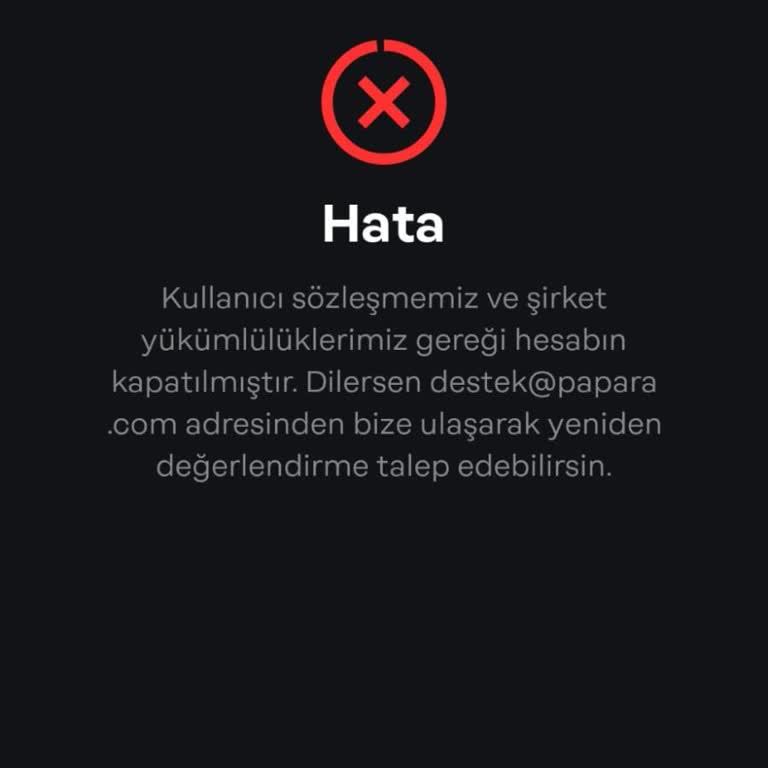 Papara Hesabım Kanıtsız Şekilde Yasaklandı Ve Parama El Konuldu