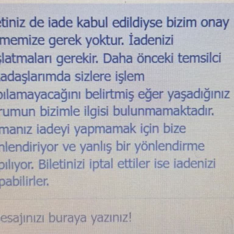 Obilet Ve Kale Seyahat Arasında İade Mağduriyeti