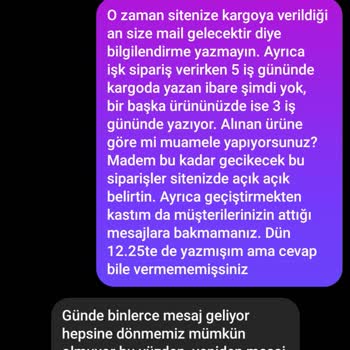Siparişlerim Teslim Edilmedi, Sürekli Oyalandım