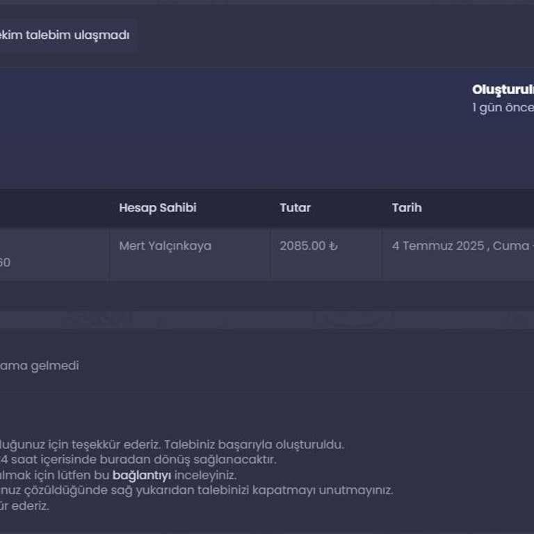 Satış Sonrası Ödeme Gecikmesi Ve Destek Ekibi İletişimsizliği