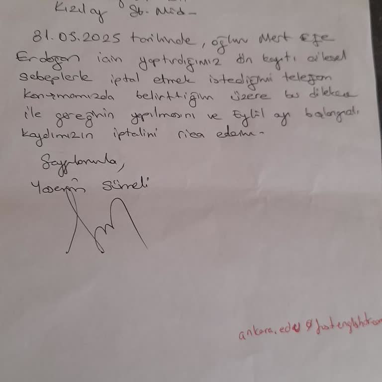 Just English Kızılay Şubesi'nde Kayıt İptali Ve İletişim Sorunları