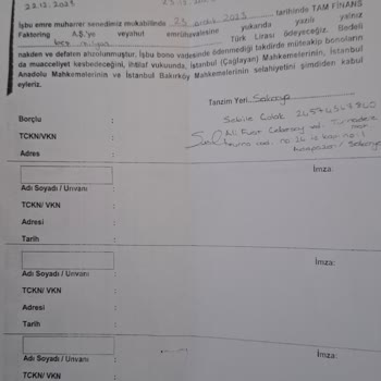 Alakasız Evrakla Haksız Borç Talebi Mağduriyeti