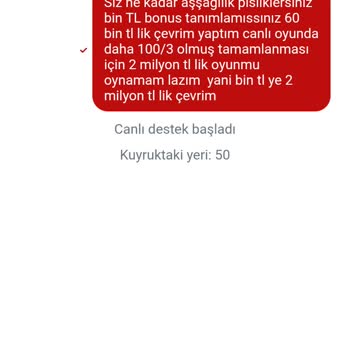 Marsbahis Bonusunda Çevrim Şartı Mağduriyeti