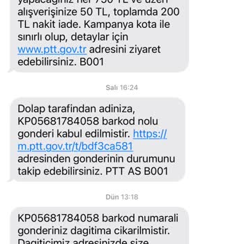PTT Kargo'nun Dağıtıma Çıkarmadan Kargomu İade Etmesi Ve Bilgilendirme Eksikliği