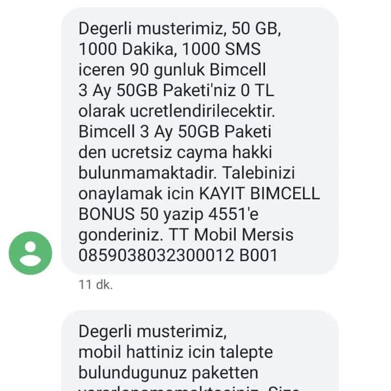 Satın Alınan Hattın Kampanya Vaadi Yerine Getirilmedi