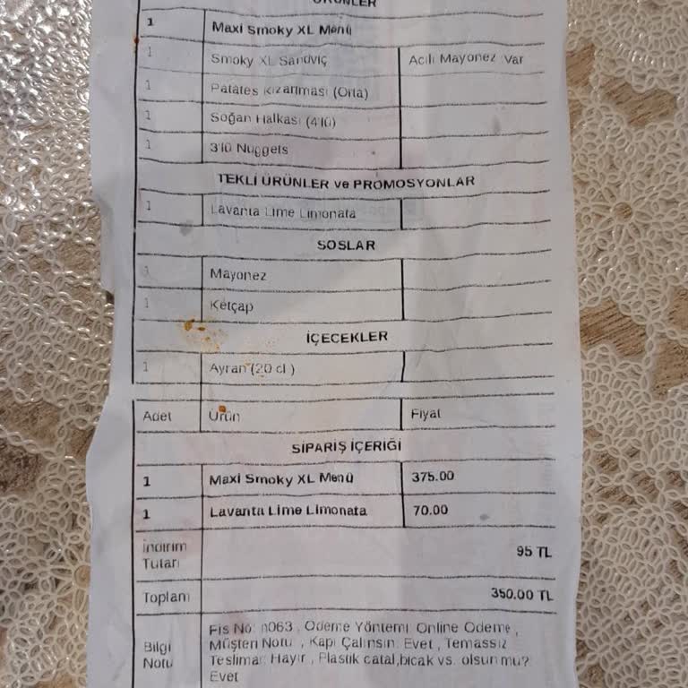 Hopi Ve Getir Yemek Arasında Fatura Ve İade Sorunu Çözülmüyor