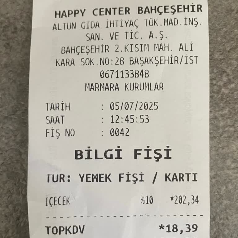 Bahçeşehir Happy Center Manav Reyonunda Agresif Ve Saygısız Personel Davranışı