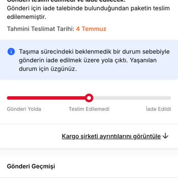 Kargonun Bilgi Verilmeden İade Edilmesi Ve Dağıtım Sıklığı Sorunu