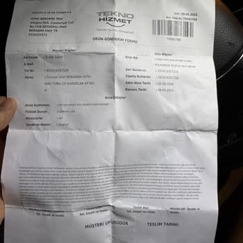 İki Ayı Geçen Kılıf Değişimi Sürecinde Ücret İadesi Talebim