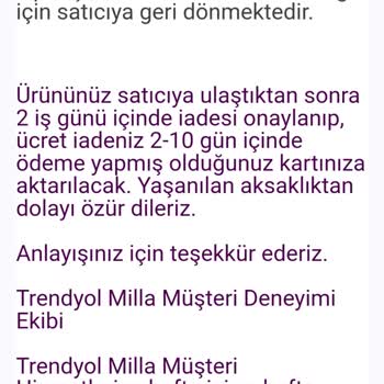Trendyol Milla Siparişim Kayboldu, Para İadem Yapılmadı