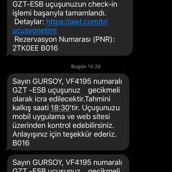 Ajet Uçuşunun Sebebsiz Ertelenmesi Aktarmalı Yolculuğumu Riske Attı