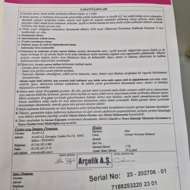 Garanti Kapsamında Olmasına Rağmen Ücret Talebi