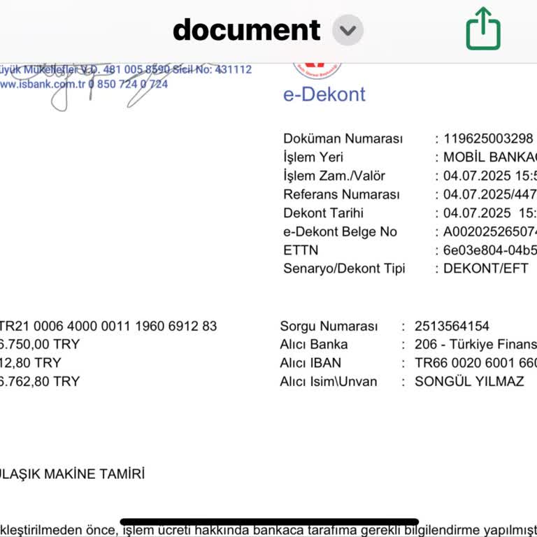 Bosch Servisi Test Yapmadan Yüksek Ücret Talep Etti