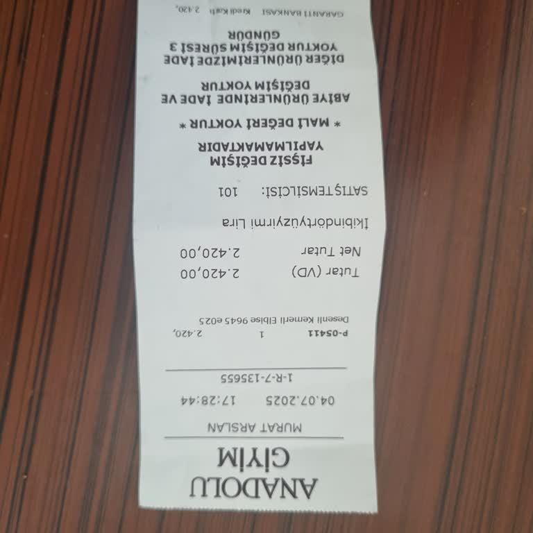 Anadolu Giyim'de 24 Saat İçinde Değişim Talebine Olumsuz Ve Saygısız Yaklaşım