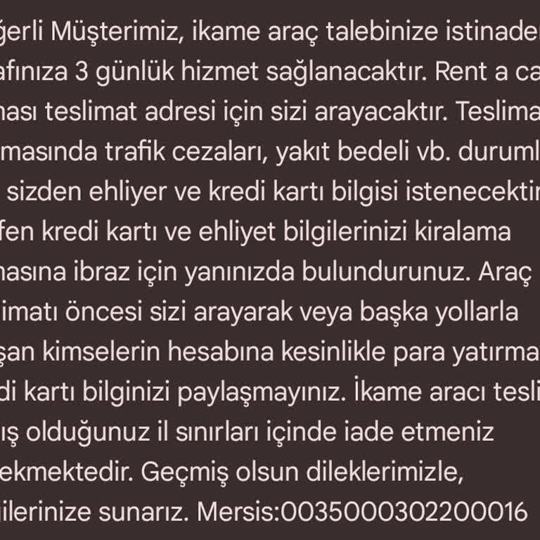 Kasko Sigortasında Eksik İkame Araç Hakkı Ve Yanlış Bilgilendirme Mağduriyeti
