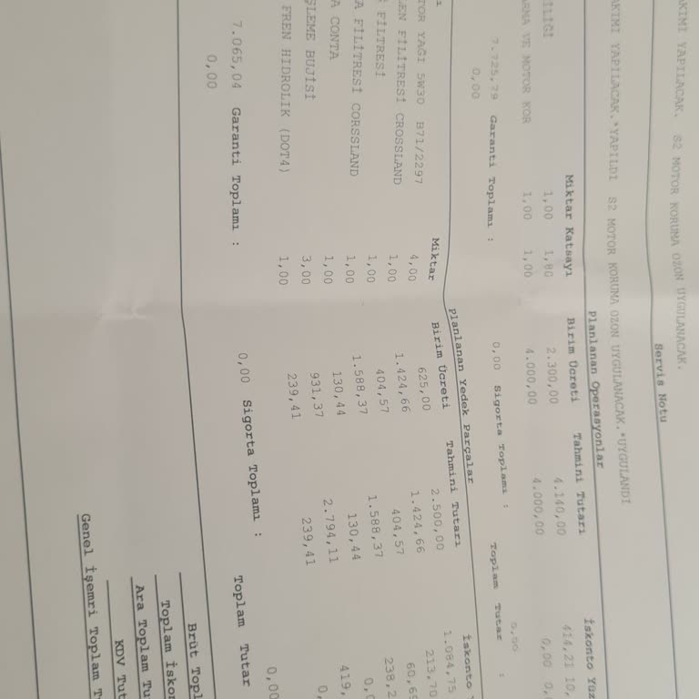 Garanti Kapsamında Yüksek Servis Ücreti Şaşkınlığı