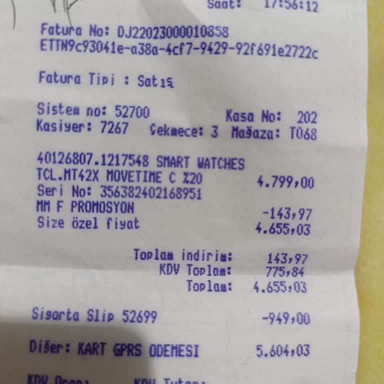 Media Markt Ve Yurtiçi Kargo Arasında Kaybolan Akıllı Saat: Kayıt Ve Kargo Sürecinde Yaşanan Sorunlar