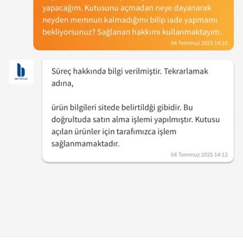 İade Talebime Olumsuz Ve Kaba Yaklaşım: Yasal Haklarım Engelleniyor