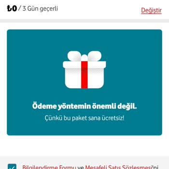Yüklediğim Paketin Kampanya İnterneti Tanımlanmadı