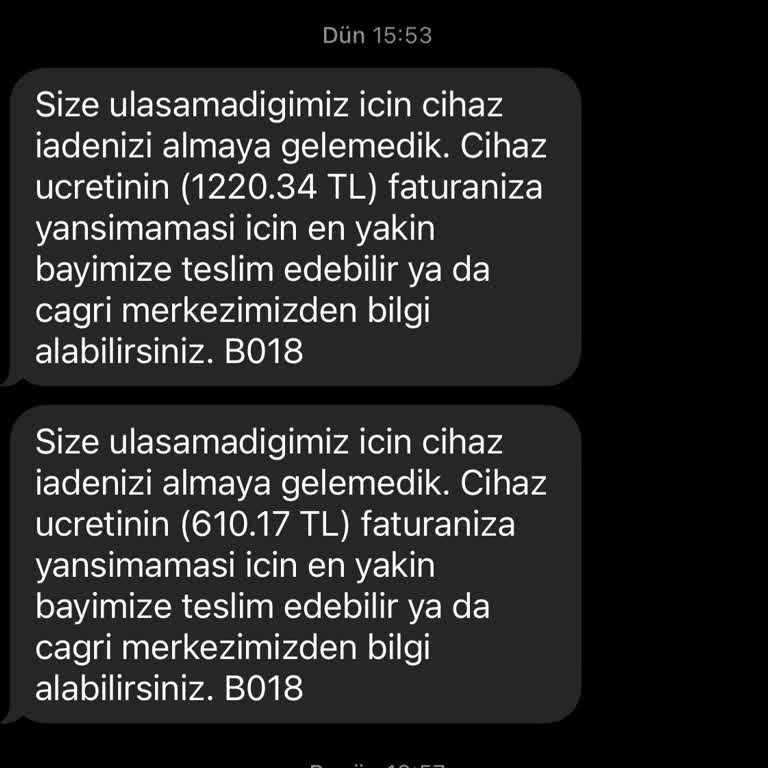 Modem Teslimatı Ve Müşteri Hizmetlerinde İletişim Sorunu
