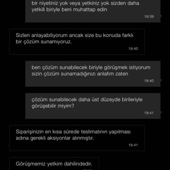 Yanlış Beden Gönderimi Ve Mağduriyetin Giderilmemesi