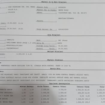 Opel Servis Bakımından Sonra Yaşanan Arıza Ve Yol Yardımında Destek Eksikliği