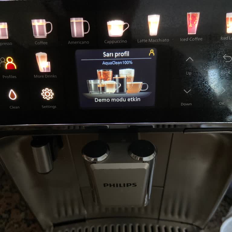 Philips 5500 Espresso Makinesi Demo Modunda Kaldı, Yardım Alamıyorum