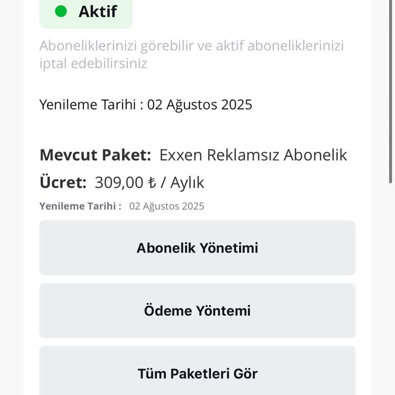 Aktif Görünen Üyeliğe Rağmen TV'de Erişim Sorunu Yaşıyorum
