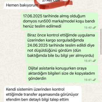 Siparişim Teslim Edilmedi, Kargo Ve İletişim Sorunu Yaşıyorum
