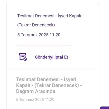 Yanlış Zile Basan Kurye Ve İlgisiz Destek Nedeniyle Mağduriyet