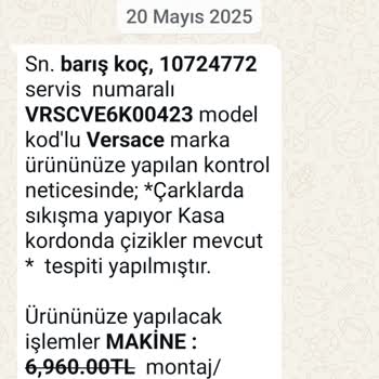 Versace Saat Arızası Ve Yedek Parça Mağduriyetiyle Karşılaştım