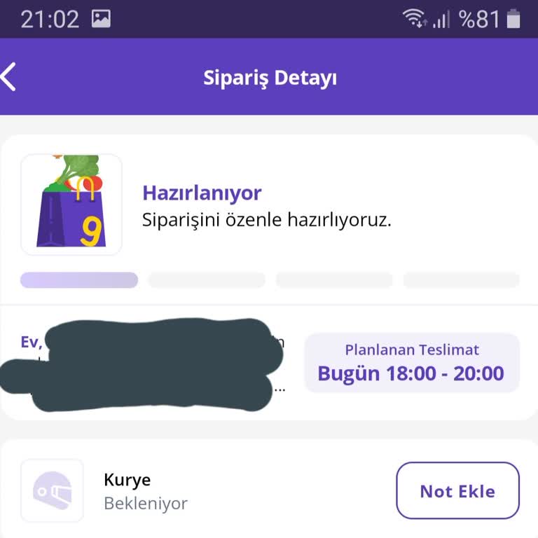 Getir Randevulu Siparişte Gecikme Ve Yetersiz Destek Nedeniyle Mağduriyet