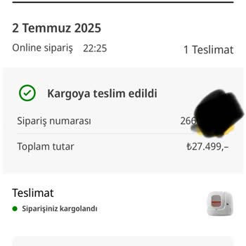 Siparişten Hemen Sonra Düşen Fiyat Nedeniyle Mağduriyet