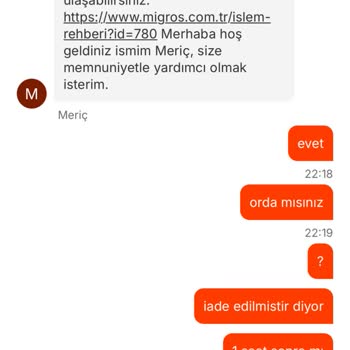 Siparişin 1 Saat Sonra İptal Edilmesi Ve Yetersiz Müşteri Hizmeti