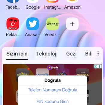 Opera Tarayıcıda Çıkan Rahatsız Edici Site Kişisel Bilgi Talep Ediyor