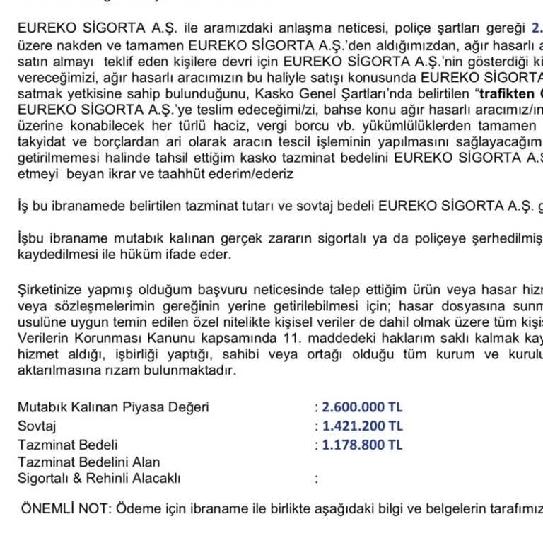 Sıfır Araçta Kasko Rayiç Bedelinde Beklenmedik Düşük Teklif