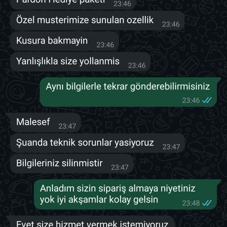 Satıcıdan Hediye Paketi Talebime Olumsuz Ve Kaba Yanıt