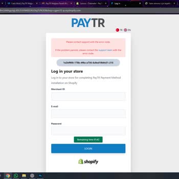 Shopify-Paytr Entegrasyon Sorunu Çözülmüyor