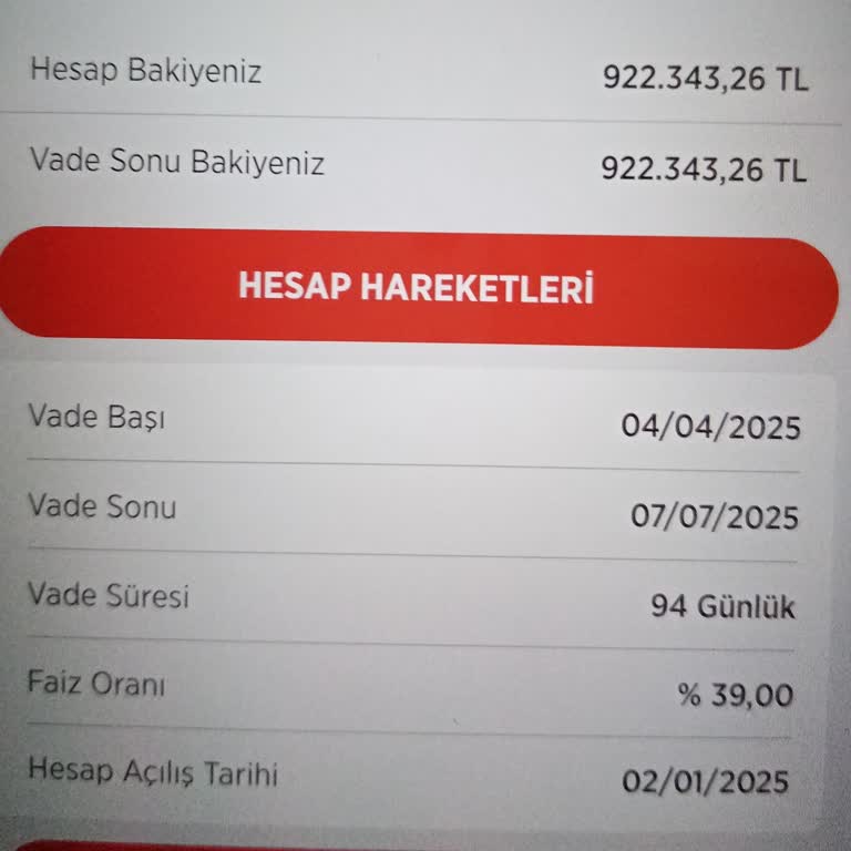 Vadeli Hesap Faizinin Hesaba Yansıtılmaması Sorunu