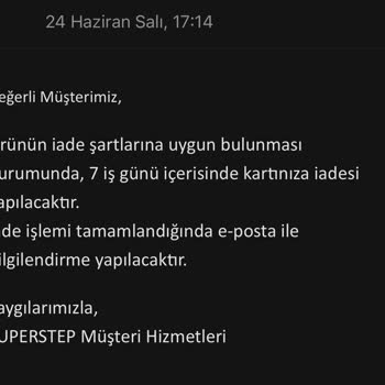 İade Sürecinde Belirsizlik Ve İletişim Sorunu Yaşadım
