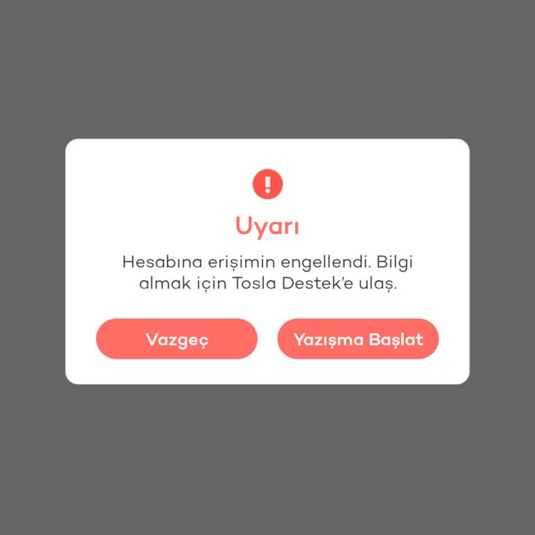 Tosla Uygulamasında Para Blokesi Ve Destek Sorunu