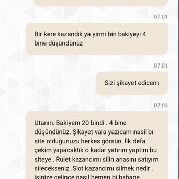 Kazancım Çekim Sırasında Keyfi Olarak Silindi Paramı Alamadım
