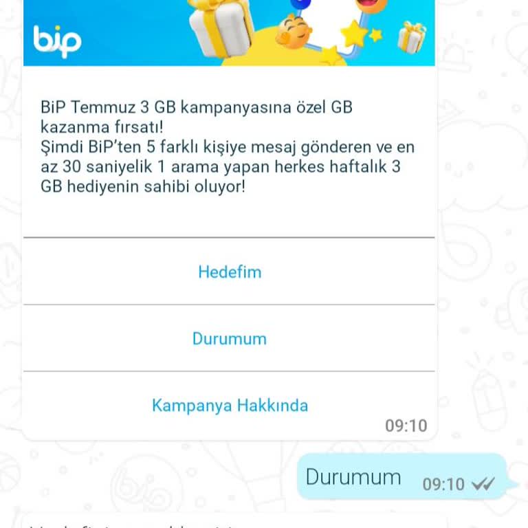 Bip Challenge Görevini Yaptım Ödülüm Tanımlanmadı