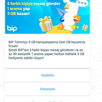 BİP Challenge Kampanyasında 3 GB Hatası Mağduriyeti