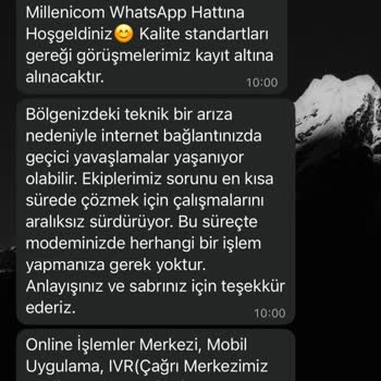 Bir Haftadır Süren İnternet Kesintisi Ve Yetersiz Müşteri Hizmetleri Mağduriyeti